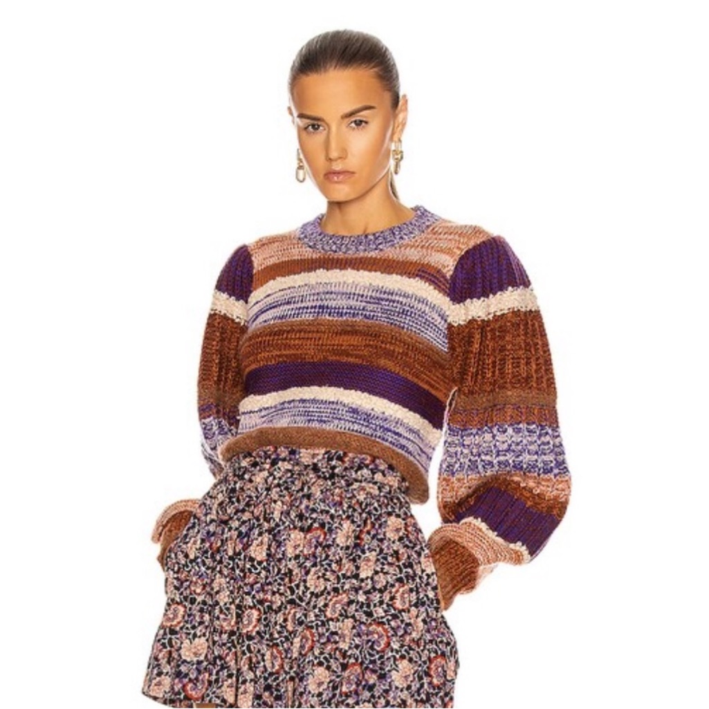 Ulla Johnson Samara Patchwork-Knit P